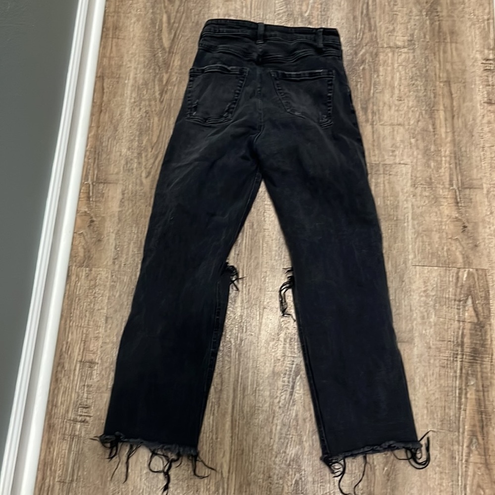 black distressed mom jeans - Picture 3 of 5